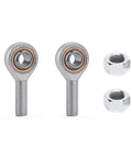2PC Rugged Male Thread Rod End Bearings SAL14T/K M14x1.5 PTFE Composite Self Lubricating Heim Joint with nuts