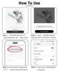 Setup instructions with smartphone screenshots for Low Key Hidden Camera Module Tiny Spy Cam Wi Fi for Inside Home 1080P Indoor Wireless Security Camera