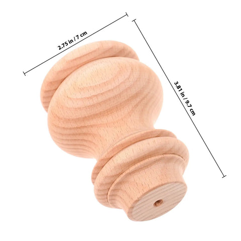 Wood Furniture Leg Replacement For Sofa Chair Dresser Sturdy Brown Wooden Feet With Easy Installation And Durable Design