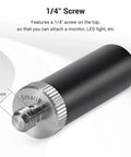 Straight Up Solid 15mm Micro Rod For Camera Rigs, 1.5 Inch Durable Aluminum Mounting Bar with 1/4 screw for accessories.