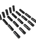 Sleek Black Aluminum Wheel Lug Nuts M12x1.5 Forged Bolt Kit 60 Degree Seat Perfect To Lighten Ride And Spice Up Your Cars Trucks SUVs For Better Handling And Cool Style Vibes Every Day, 20 pack