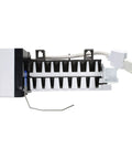 Replacement Ice Maker for Frigidaire IM-34, Ultra Durable Ice Maker Module, Easy At Home Install, front view, white and black frame