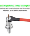 Precision ER Spanner Wrench Tool Kit For ISO Collet Nuts With Hardened Steel Build Fits ER8 11 16 20 25 32 40 Sizes on spindle.