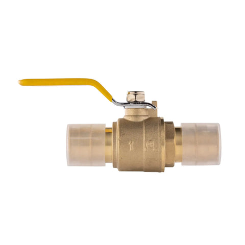 5 Pack Cold Expansion Pex 1 Inch Brass Ball Valve For Pex A Pipe Connection Expansion Type Full Port Shutoff With Protection Cap