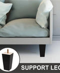4 Pack 10cm Wooden Furniture Legs For Sofa Couch Coffee Table Dresser Desk Cabinet Bench Replacement Feet Easy Install