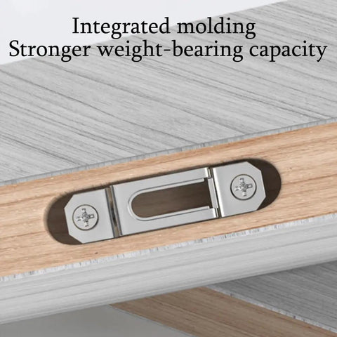 Heavy Duty Knockout Performer Invisibly Sliding Furniture Connectors for home makeover, showcasing integrated molding and silver finish.