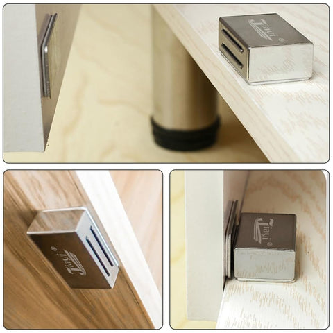 Magnetic Cabinet Catches With Ultra Strong Adhesive No Tools Needed For Quick No Hassle Install On Kitchen Cabinets Cupboards