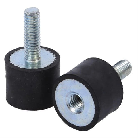 Tough As Nails Rubber Vibration Isolation Mounts Four Pack With M8 Threads for absorbing shock in garages or home gyms.