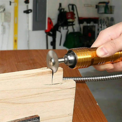 Using Pro Grade 30 Piece Cutting Wheel Set With HSS Circular Saw Blades on wood in a DIY project