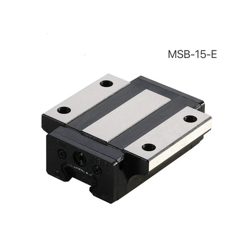 High Precision PMI Linear Guideway Carriage For CO2 Laser Cutting Machine MSB15S detailed view showcasing durable metal construction.