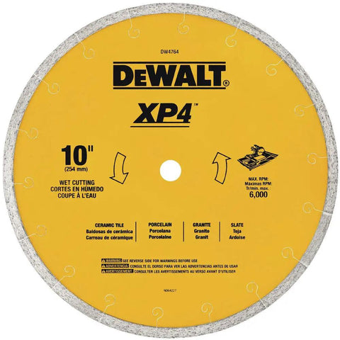Pro Grade Porcelain Tile Diamond Blade For Wet Cutting 10 Inch Diameter Thin Kerf 060 Inch Diamond Saw Blade For Clean Quick Tile Cuts