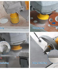 Heavy Duty Pro Grade Diamond Hole Saw Kit For Tile And Stone Drill Set with 12 Pieces in use for drilling and chamfering on tile.