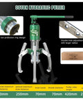 Heavy Duty Hydraulic Gear Puller Bragging Thirty Ton Capacity Rock Solid Bearing Extractor Kit With Two Or Three Jaws For No Hustle Pump and Tubing, showing adjustable jaws and specifications.