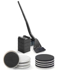 Super Easy Heavy Furniture Sliding Kit With Eight Premium Moving Pads And Ergonomic Lifter Tool for sofa repositioning.