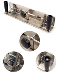 No Sweat Blade Sharpening With This Slick Stainless Steel Adjustable Knife Sharpener Jig Handheld Grinding Tool close-up view.