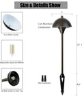 Go To Low Voltage G4 LED Path Lights For Outdoor Landscape Lighting In Oil Rubbed Bronze With Warm White Glow Pack Of 2 details