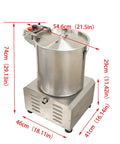 No Sweat Commercial Electric Salad Dryer And Heavy Duty Salad Spinner For Restaurants Built From Top Tier Stainless Steel, 29.1in tall.