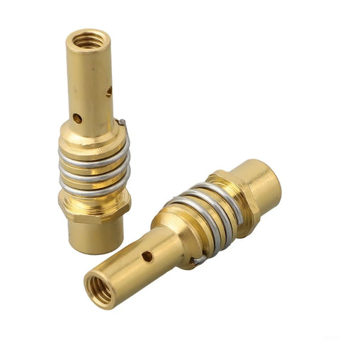 Gold retaining springs from 14 Piece MIG MAG Welding Torch Accessories Kit With M6 0.8mm Power Nozzles