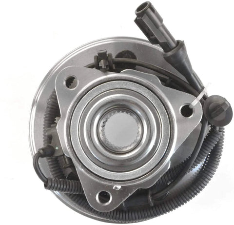Top view of Wheel Hub And Bearing Assembly Front Left And Right 5-Lug With ABS for Ford Explorer 2002-2005