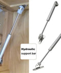 Six Piece Cabinet Gas Spring Set For Soft Close Lift Supports, kitchen cabinet doors, visual of hydraulic support bars.