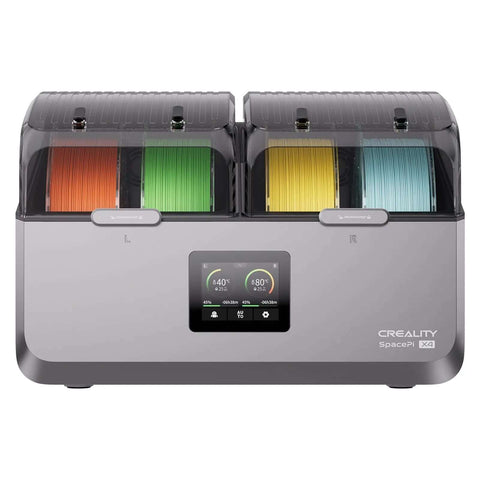Space Pi X4 Filament Dryer Box For 4 Spools With Dual 200W Heating Chambers And Quick Heat Up To 85 Degrees Celsius, front view