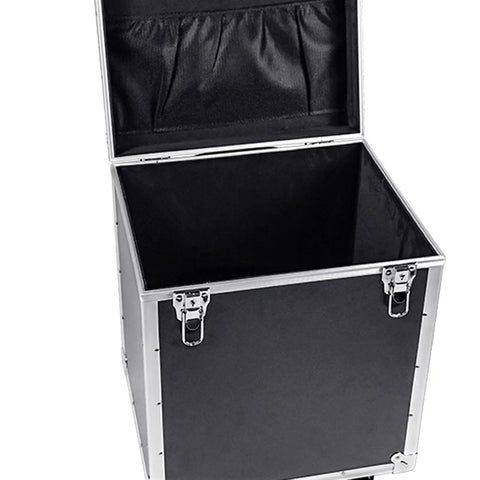 Open Multifunction Wheeled Tool Box With Retractable Handle And Pro Grade Heavy Duty Aluminum Alloy Build, showing interior, Set 2