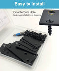 Tough As Nails Stainless Steel Mending Plates 8 Pack Heavy Duty Furniture Brackets for quick wood repair with screws and counterbore hole.