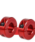 Red Front Sway Bar Shaft Clamp Collar Kit Fits Can Am Maverick X3 2017 2018 2019 2020 UTV Off Road Heavy Steel Aluminum Durable Boost Control Stiffens Ride Handling Beast Mode Upgrade For Hardcore Riders Wanting Sick Grip On Trail Riding, red aluminum clamps