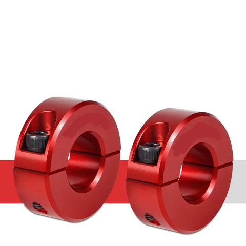 Red Front Sway Bar Shaft Clamp Collar Kit Fits Can Am Maverick X3 2017 2018 2019 2020 UTV Off Road Heavy Steel Aluminum Durable Boost Control Stiffens Ride Handling Beast Mode Upgrade For Hardcore Riders Wanting Sick Grip On Trail Riding, red aluminum clamps