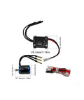 Beefed Up Brushless ESC and External Rotor Motor Upgrade Kit for Axial SCX30 1/30 RC Crawler, 25A Metal ESC and rotor with cables