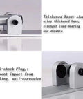 Fold Down Grab Bar 24 Inch Flip Up Handicap Support Wall Mounted Shower Safety Bar with thick aluminum base shown close-up