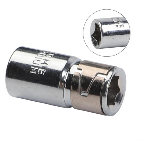 Heavy Duty 1/4 Inch Square Drive To Hex Shank Socket Adapter Made From Chrome Vanadium Steel For Impact Drills And High Torque Screwdriver Bit Conversion Tool That Fits Perfectly In 25mm Length, 25mm adapter