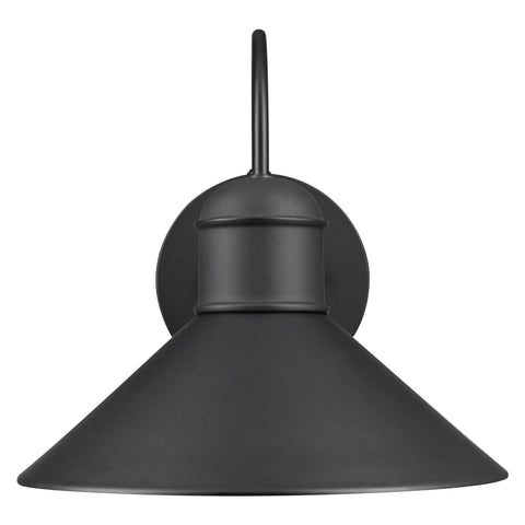 2-Pack Outdoor Wall Sconce in Weatherproof Black Finish, Dope Vintage Inspired Modern Industrial Lighting for Front Porch and Patio