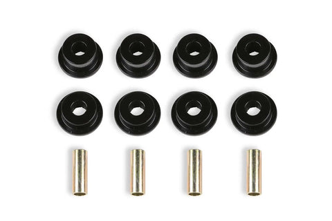T1 Upper Control Arm Bushing Kit FTS90169 Beefed Up Suspension Upgrade For Heavy Duty Trucks And SUVs Polyurethane Bushings For Superior Traction Tight Steering And Off Road Ready Black Finish, 8 black polyurethane bushings and 4 metal sleeves