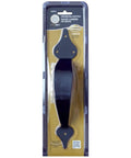 10 Inch Ornamental Gate Pull Handle In Black Built Tough And Heavy Duty Gate And Door Pull For High Traffic Use Durable Metal Craft For Fences And Exterior Gates Smooth Grip Quick Install Ideal For Family Homes in packaging.