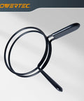 Heavy Duty Four Inch Double Loop Quick Release Hose Clamps For Dust Collectors And Dryer Vents showing steel clamp with black rubber grip.