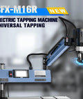Heavy Duty M3 To M16 Universal Electric Tapping Machine With 1200mm Flexible Arm showing detailed components for precision use.