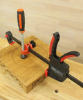 Edge Clamp Extension Tool For Woodworking Quick Fixes And Clamping, Durable steel body on 15mm clamp rail for jig setup