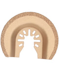 Semicircle blade from Oscillating Saw Blade Set for Tile and Marble Brazed Emery Multitool Blades 3 Piece