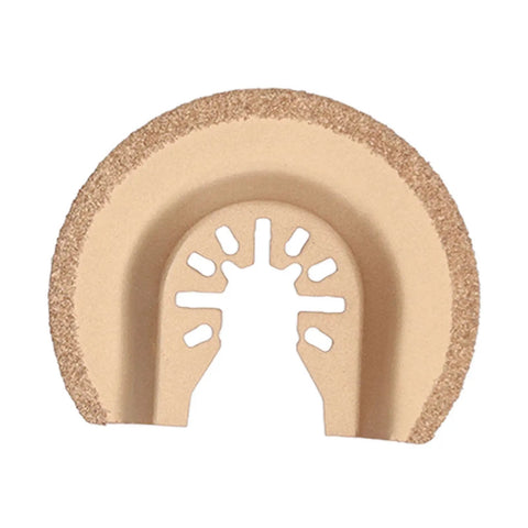 Semicircle blade from Oscillating Saw Blade Set for Tile and Marble Brazed Emery Multitool Blades 3 Piece