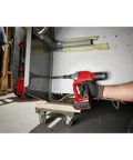 Heavy Duty 1/4 Inch Blind Rivet Converter Cordless Power Tool Adapter Built Tough With Rapid Brushless Motor in use on metal surfaces.