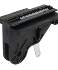 Side view of Garage Door Opener Trolley Assembly Genuine OEM Part For Common Openers, black part for models 2060L, CM8600.