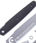 M63 DIY Folding Knife Kit With Dual Bearing Flipper Parts Kit Black G10 Handle Scales Gift Box Included USA Design Beginner Friendly Pro Grade Feel For Hobbyists And Knife Makers components including handle scales and screws