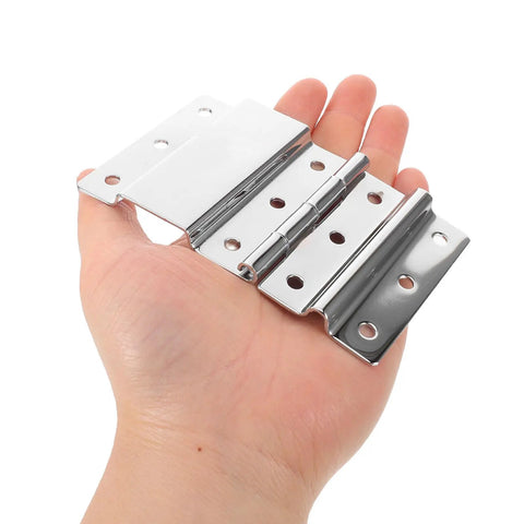 4 Pcs Folding Lift Off Hinges For Flight Case Heavy Duty Detachable Hinges For Wooden Boxes Toolbox Cabinet Doors Road Case Hardware Accessory Ideal For Secure Lids During Transit Easy To Install And Replace Durable Steel Construction For Travel displayed on hand