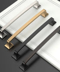 Ten Pack 7 Inch Brushed Satin Nickel Cabinet Pulls For Cabinets And Drawers With 177mm Hole Centers Kitchen Hardware displayed.