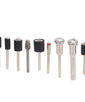 High speed steel blades from Solid Choice 121 Piece Rotary Tool Accessory Kit, various sizes for tough jobs.
