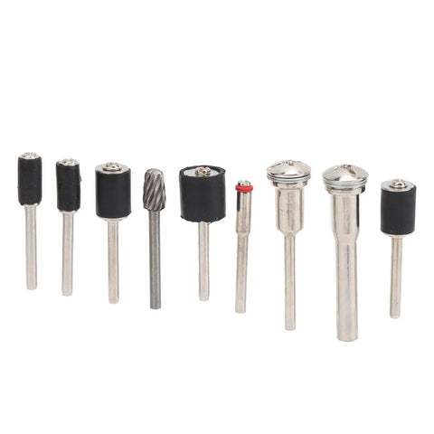 High speed steel blades from Solid Choice 121 Piece Rotary Tool Accessory Kit, various sizes for tough jobs.
