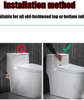 Installation instructions for Heavy Duty Soft Close White Square Toilet Seat With Quick Release Hinges for easy cleaning.