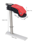 Two Pack Quick Release Hold Down Clamps For Woodworking Beefy Pro Grade Heavy Duty Stainless Steel Bench Dog Clamps with measurements