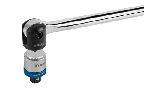 3/8-Inch Drive Ratcheting Breaker Bar Adapter Converts Breaker Bar Or Sliding T-Handle Into Ratchet Reversible Ratcheting Mechanism